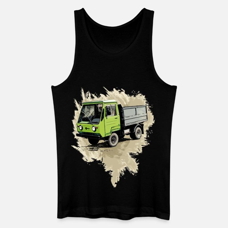 Multicar 25 - Männer Bio Tank Top - Schwarz