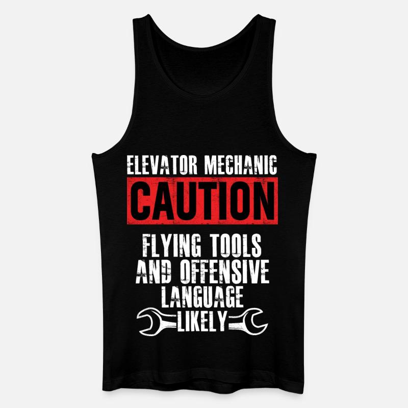 Aufzugsmechaniker Flugwerkzeugtechniker - Männer Bio Tank Top - Schwarz