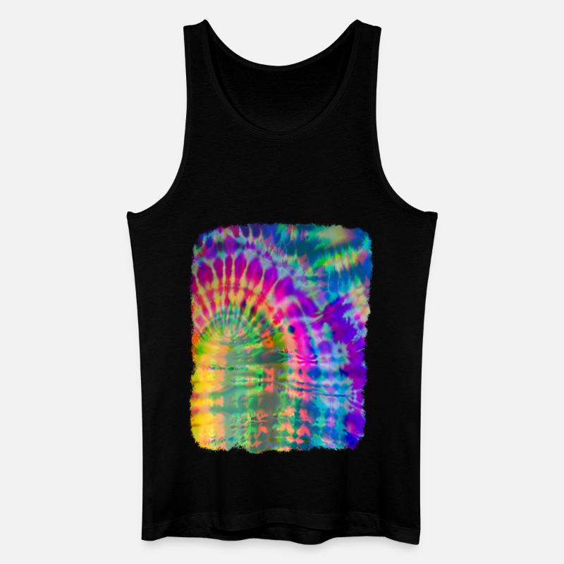 Tie Dye Batik - Débardeur bio Homme - noir