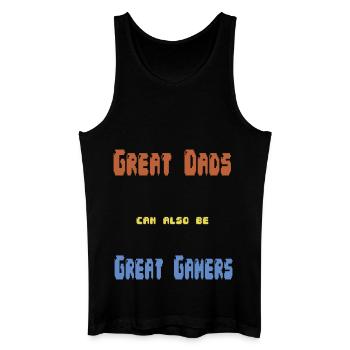Gamerpapa Father's Day Gift - Men’s Organic Tank Top - black - Front