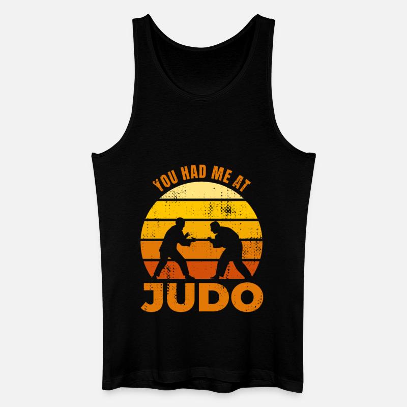 Judoka Spruch - Männer Bio Tank Top - Schwarz
