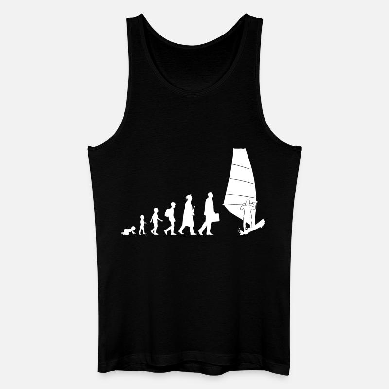 Évolution de la planche à voile - Débardeur bio Homme - noir
