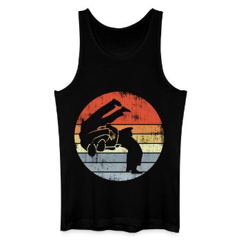 Judo Fighter Sketch - Men’s Organic Tank Top - black - Front