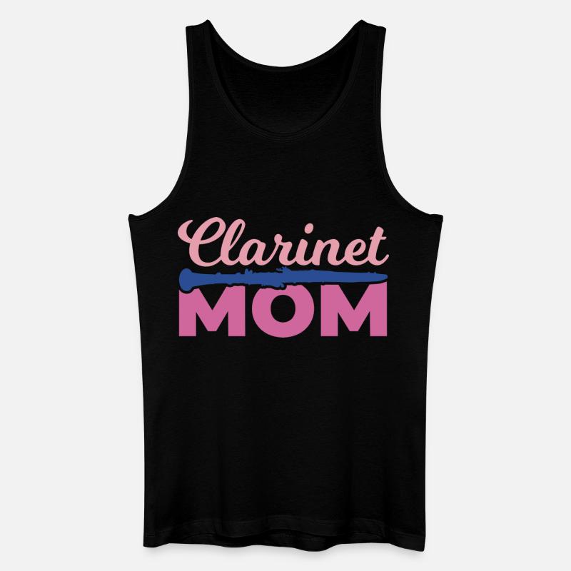 Klarinette Mama - Männer Bio Tank Top - Schwarz