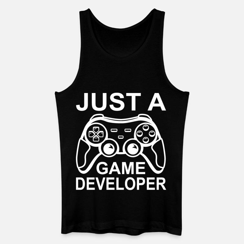 Funny game developer - Men’s Organic Tank Top - black