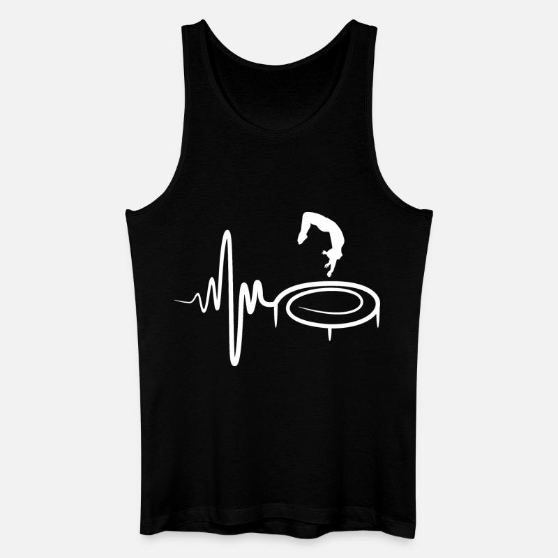 Trampolin Kind - Männer Bio Tank Top - Schwarz
