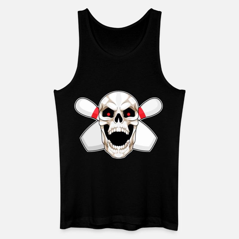 Skull Bowling Bowling Épingle - Débardeur bio Homme - noir