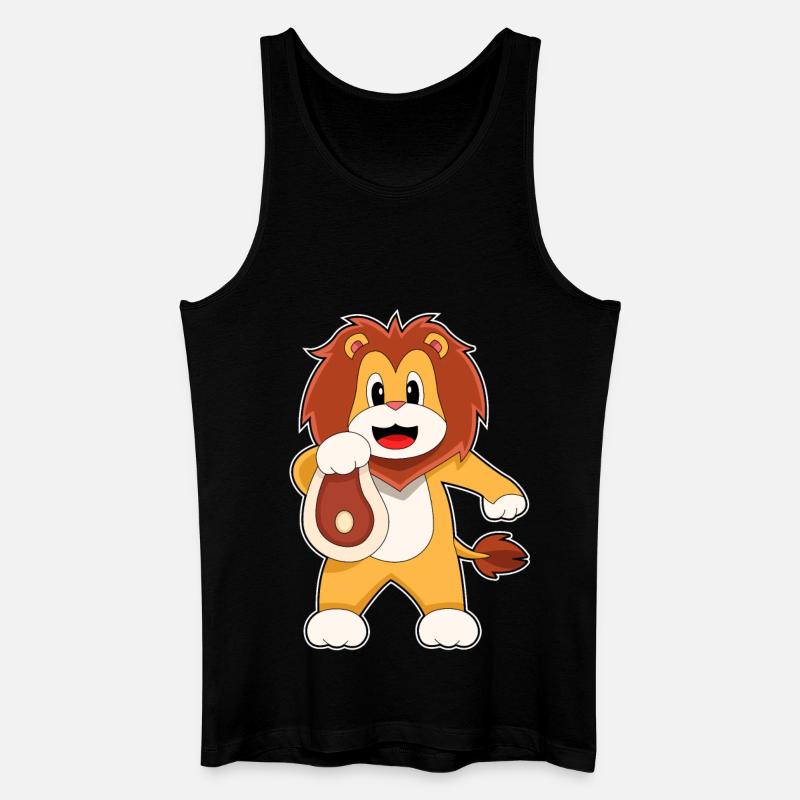 Löwe Fleisch - Männer Bio Tank Top - Schwarz