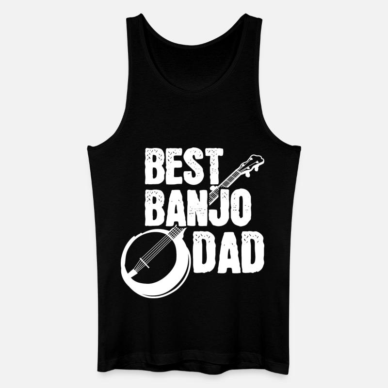 Banjo Vater - Männer Bio Tank Top - Schwarz