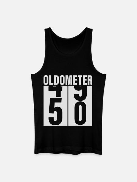 50th birthday Oldometer - Men’s Organic Tank Top - black