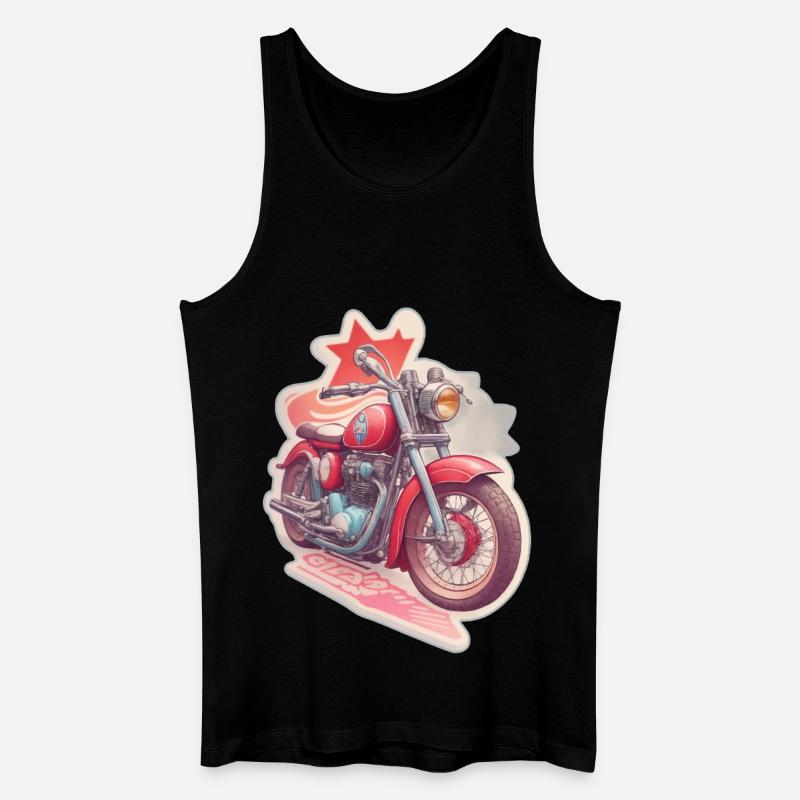 Motorrad Design - Männer Bio Tank Top - Schwarz