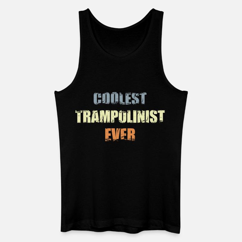 Cooler Trampolin Sportler - Männer Bio Tank Top - Schwarz