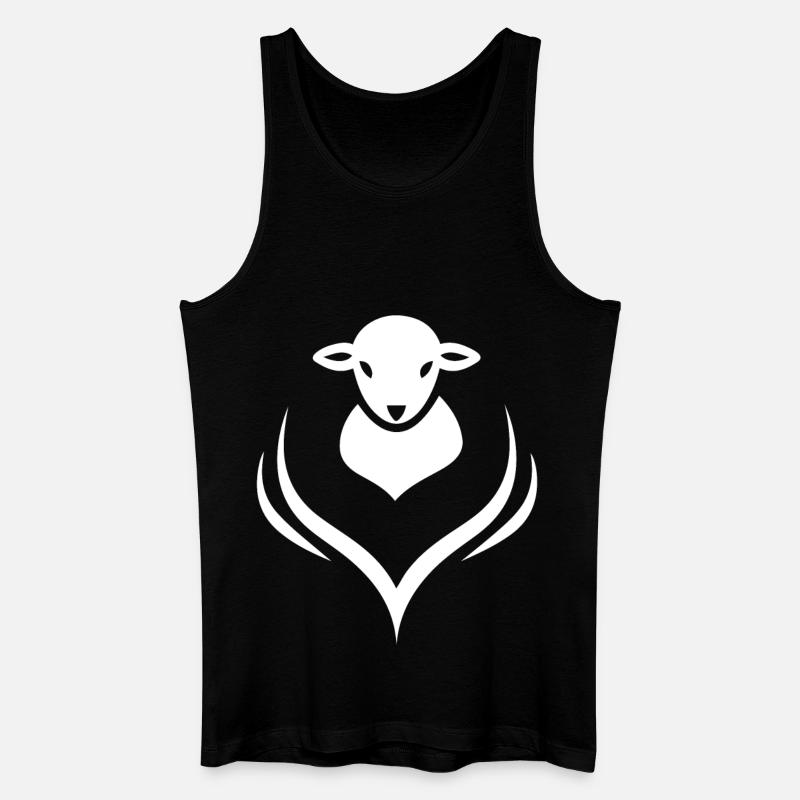 Lamb Lamb Sheep Shepherd - Men’s Organic Tank Top - black