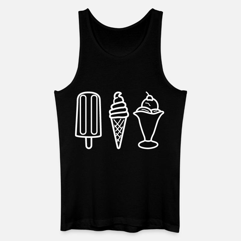 Eissorte - Männer Bio Tank Top - Schwarz