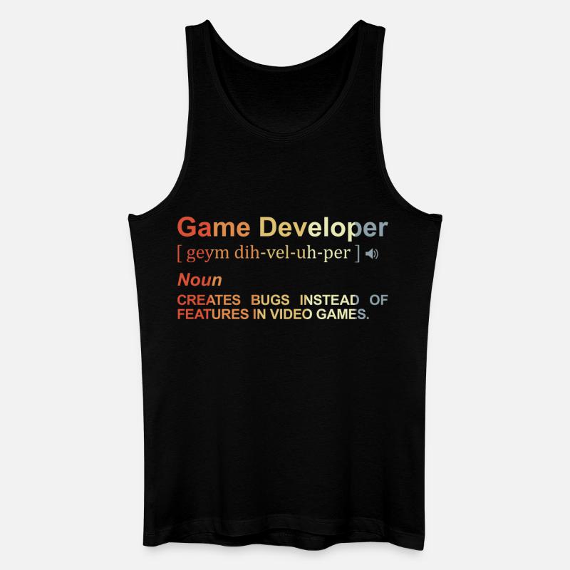 Game Developer Definition - Men’s Organic Tank Top - black