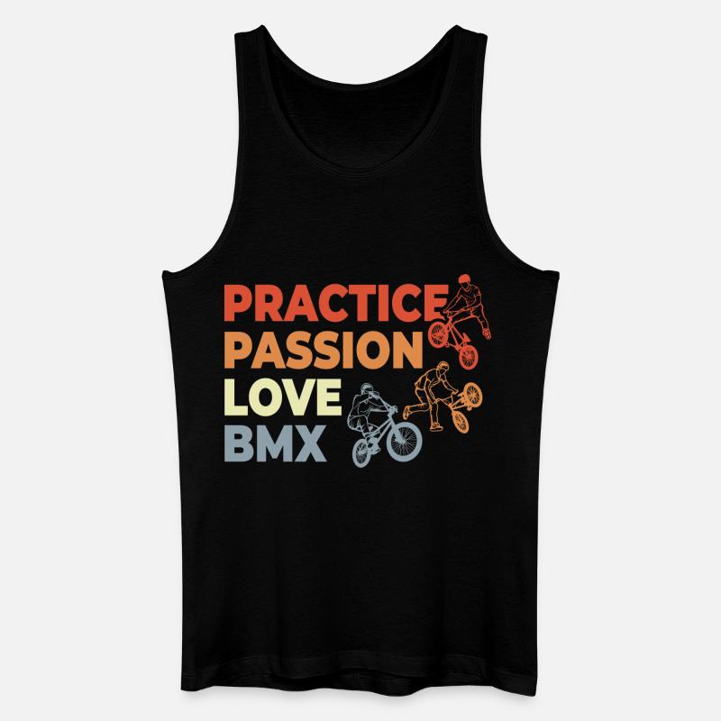 BMX Motivation - Männer Bio Tank Top - Schwarz