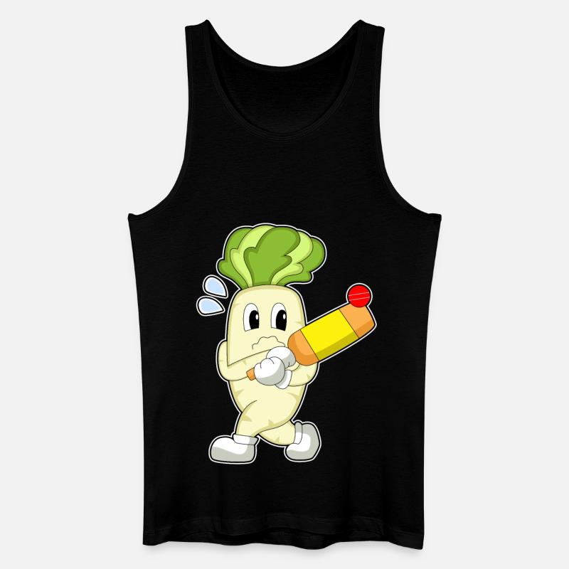 Radieschen Cricket Cricketschläger - Männer Bio Tank Top - Schwarz