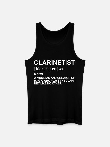 Clarinet player definition - Men’s Organic Tank Top - black