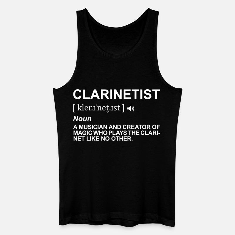 Clarinet player definition - Men’s Organic Tank Top - black