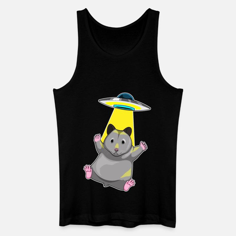 Hamster Spaceship Space - Débardeur bio Homme - noir