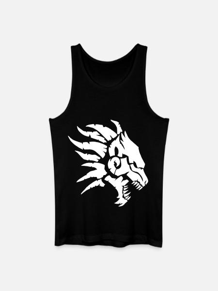 The Infernal Beast (White) - Men’s Organic Tank Top - black