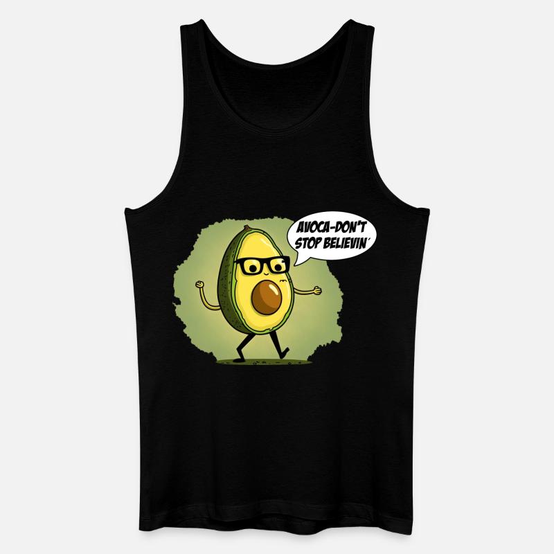 N’arrêtez pas de croire Nerd Avocado - Débardeur bio Homme - noir