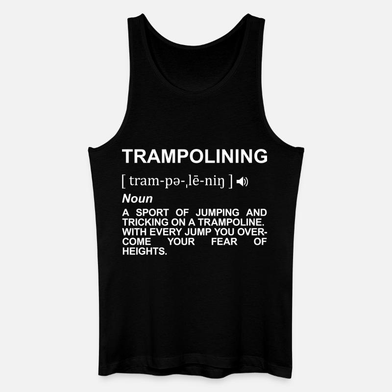 Trampolinspringen Bedeutung - Männer Bio Tank Top - Schwarz