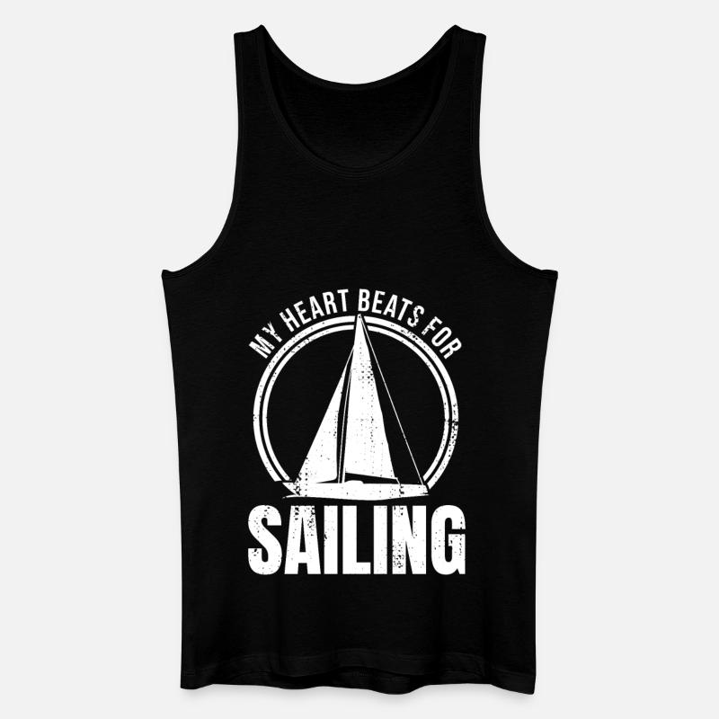 Motivation Segeln - Männer Bio Tank Top - Schwarz