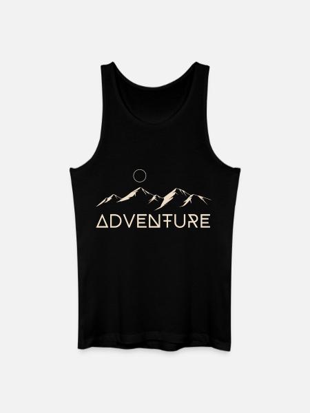 Adventure Mountains Moon - Men’s Organic Tank Top - black