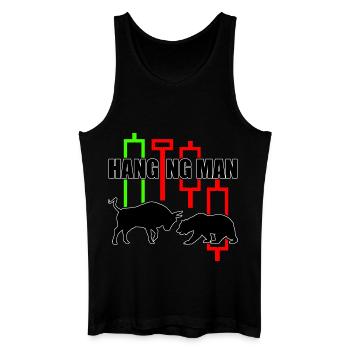 Trading Shirt Hanging Man R6Z - Men’s Organic Tank Top - black - Front