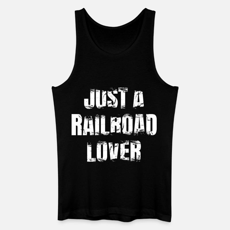 Zugliebhaber - Männer Bio Tank Top - Schwarz