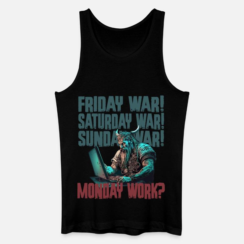 Monday work Programming Vikings - Men’s Organic Tank Top - black