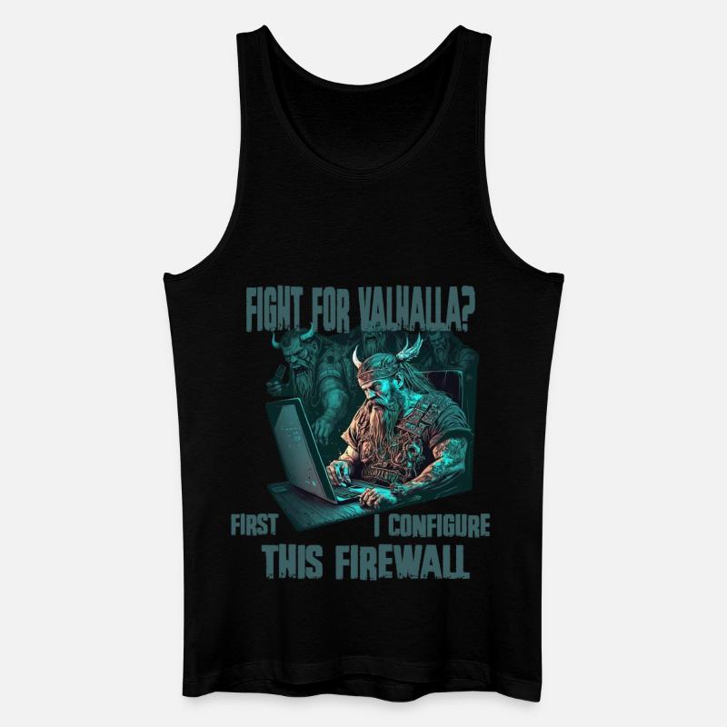 Firewall first Viking programmer - Men’s Organic Tank Top - black