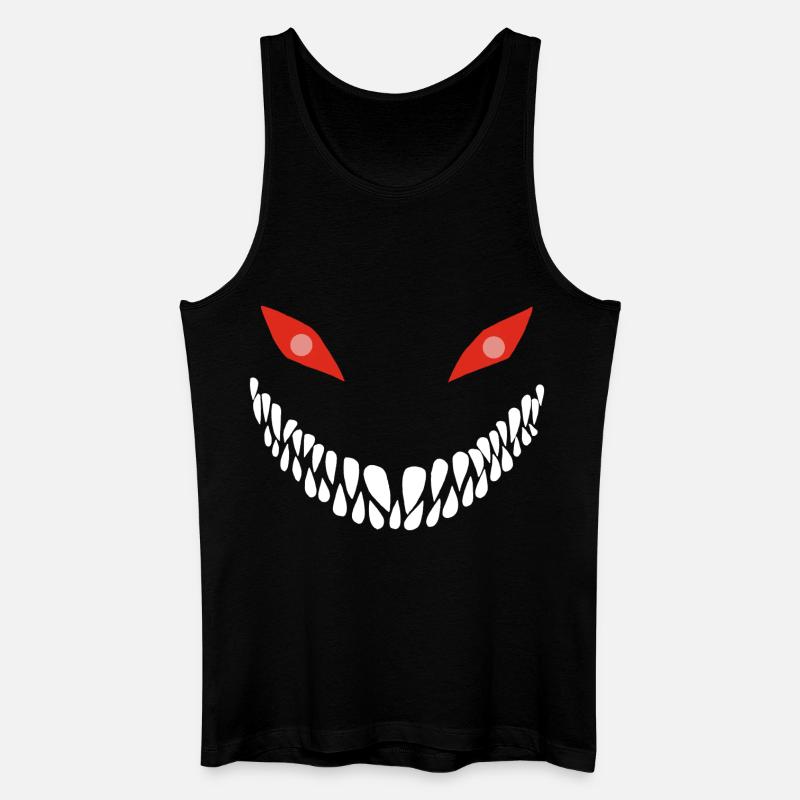 Fleischfressender Lächeln - Männer Bio Tank Top - Schwarz