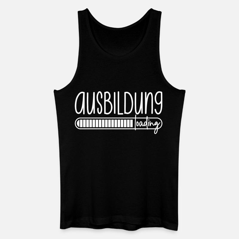 Ausbildung loading Azubi Azubine Auszubildender - Männer Bio Tank Top - Schwarz