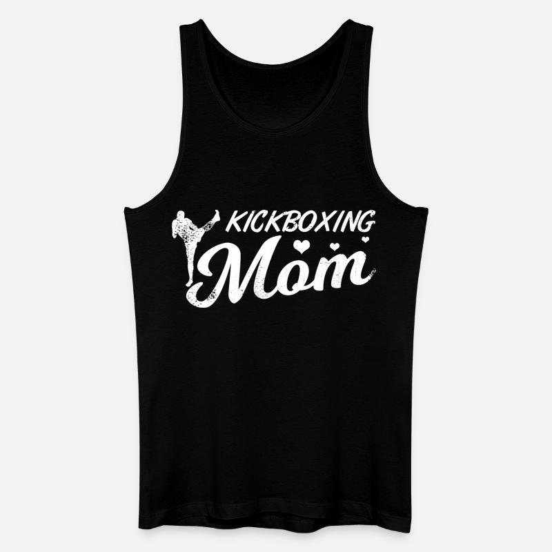 Kickboxer Mutter - Männer Bio Tank Top - Schwarz