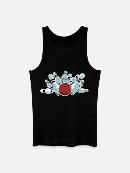 Bowling Strike - Men’s Organic Tank Top - black