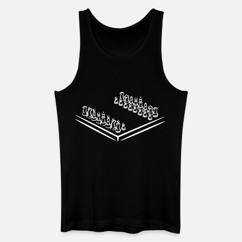 Schachspiel - Männer Bio Tank Top - Schwarz