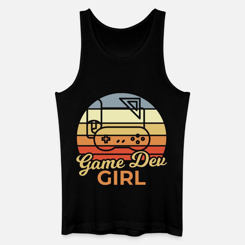 Game Dev Mädchen - Männer Bio Tank Top - Schwarz