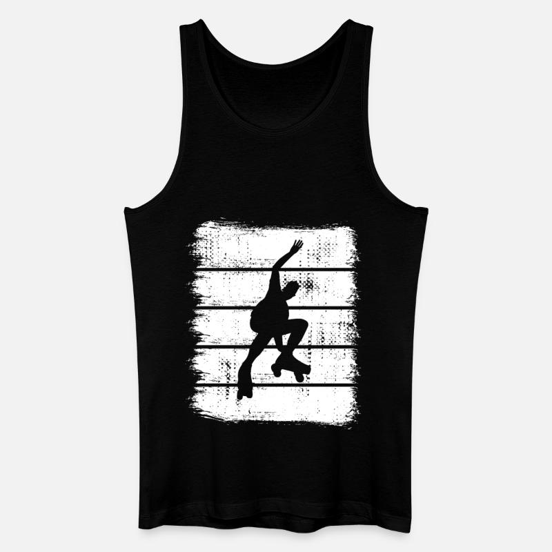 Rollschuhläufer Skizze - Männer Bio Tank Top - Schwarz