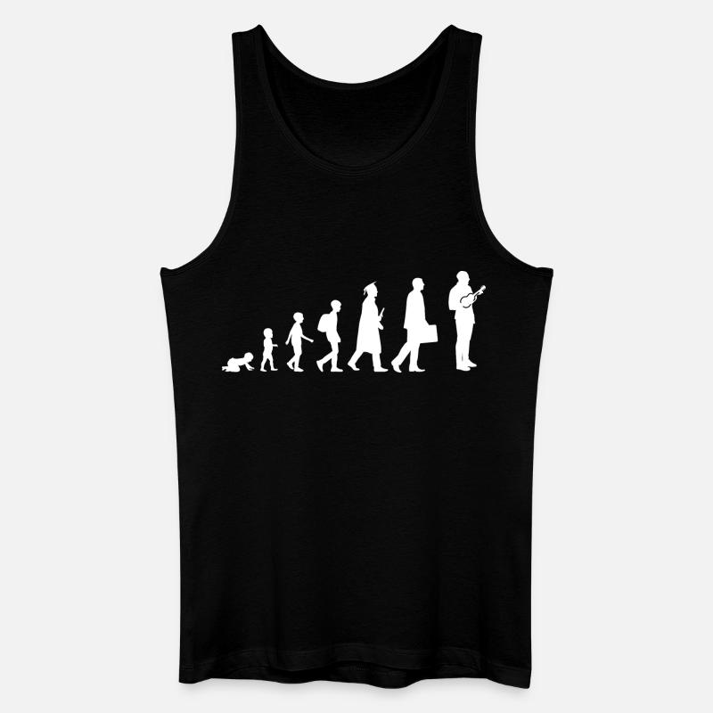 Evolution Ukulélé - Débardeur bio Homme - noir
