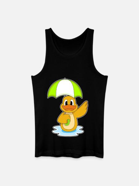 Duck Umbrella - Men’s Organic Tank Top - black