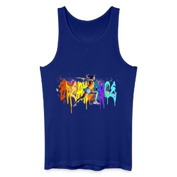 Breakdance Girl Bgirl B-Girl - Débardeur bio Homme - bleu roi - Devant