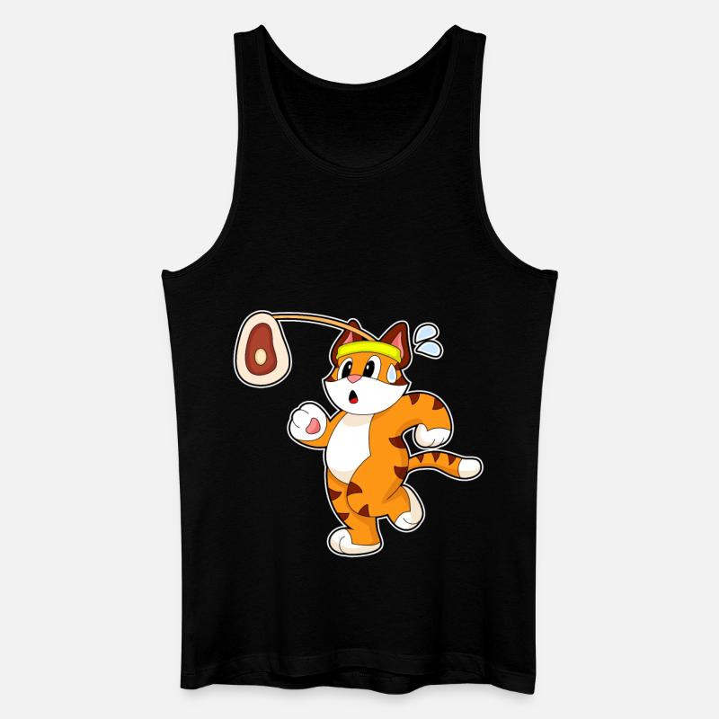 Tiger Fleisch - Männer Bio Tank Top - Schwarz