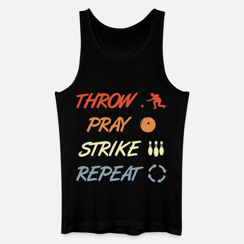 Bowling Witz - Männer Bio Tank Top - Schwarz