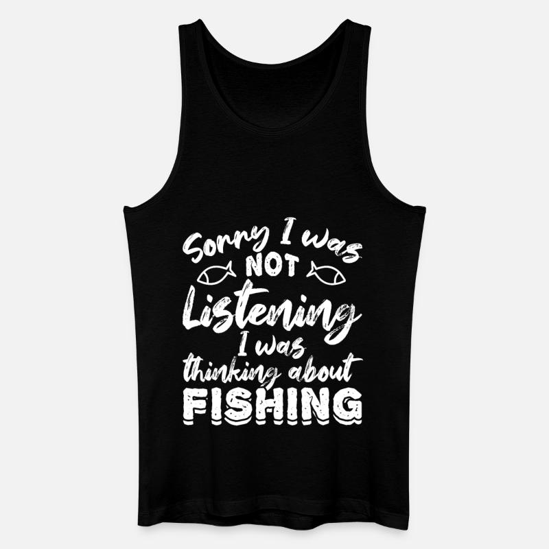 Anglerspruch - Männer Bio Tank Top - Schwarz