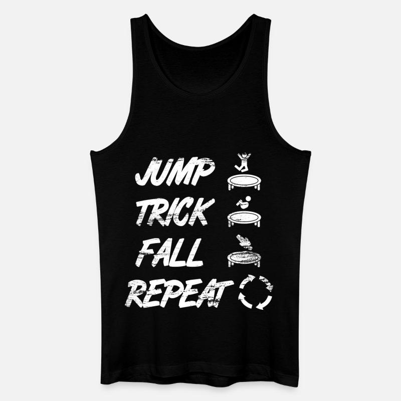 Trampolinspruch - Männer Bio Tank Top - Schwarz