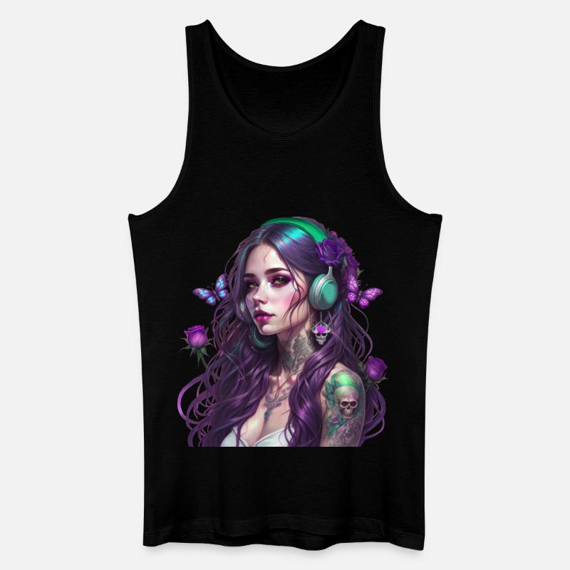 Die Fee des Waldes - Männer Bio Tank Top - Schwarz