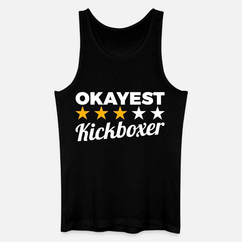 Durchschnittlicher Kickboxer - Männer Bio Tank Top - Schwarz
