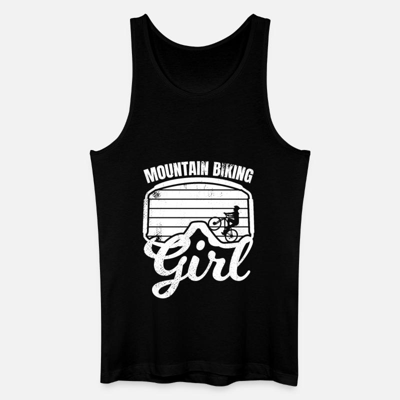 Mountainbike Mädchen - Männer Bio Tank Top - Schwarz